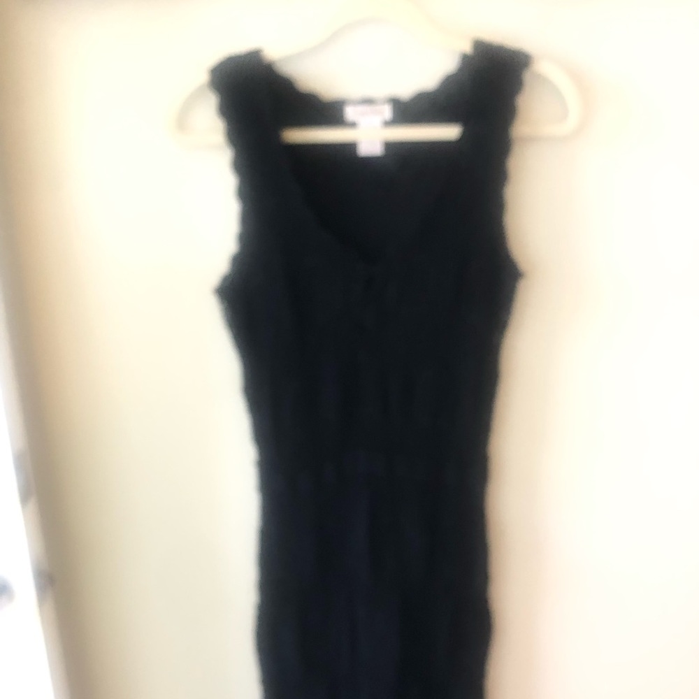 Monroe & Main two piece black crochet dress w/jacket. - Picture 2 of 3